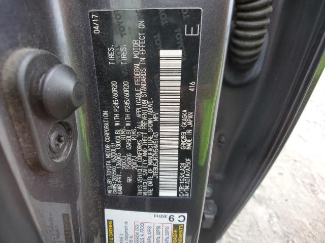 JTEBU5JR7H5445143 - 2017 TOYOTA 4RUNNER SR5/SR5 PREMIUM 灰色 照片 12