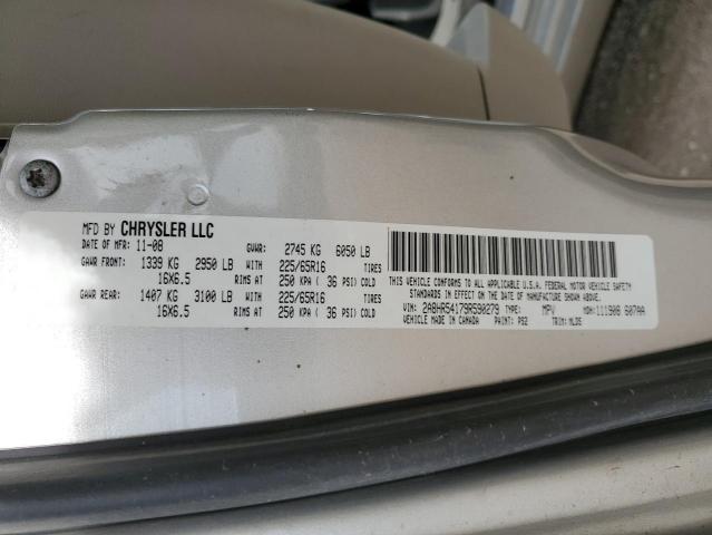 2A8HR54179R590279 - 2009 CHRYSLER TOWN & COU TOURING ვერცხლისფერი ფოტო 13