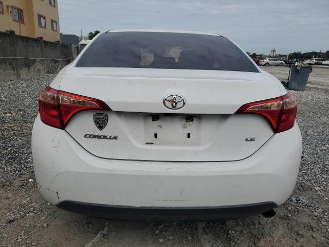 2T1BURHE1KC147468 - 2019 TOYOTA COROLLA L WHITE photo 6