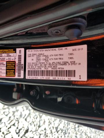 5TFAX5GN8LX168706 - 2020 TOYOTA TACOMA DOUBLE CAB BLACK photo 12