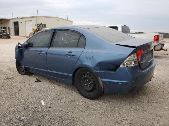 1HGFA16587L118887 - 2007 HONDA CIVIC LX BLUE photo 2