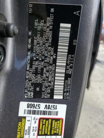 5TDKK3DC2DS318634 - 2013 TOYOTA SIENNA LE GRAY photo 14