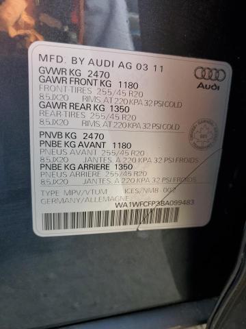 WA1WFCFP3BA099483 - 2011 AUDI Q5 PRESTIGE Yaşıl foto 13