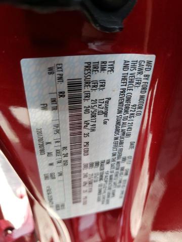 1FADP3J21HL306364 - 2017 FORD FOCUS TITANIUM RED photo 13