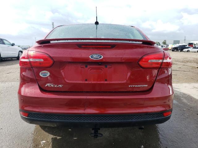 1FADP3J21HL306364 - 2017 FORD FOCUS TITANIUM RED photo 6