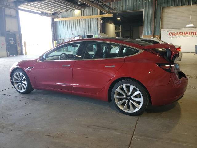 5YJ3E1EB6JF088098 - 2018 TESLA MODEL 3 Rojo foto 2