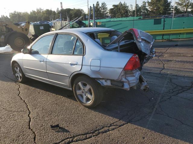 2HGES26744H559537 - 2004 HONDA CIVIC EX SILVER photo 2