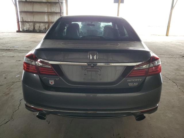 1HGCR2F5XHA196442 - 2017 HONDA ACCORD SPORT GRAY photo 6