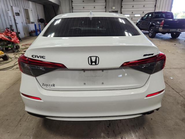 2HGFE2F52RH515196 - 2024 HONDA CIVIC SPORT WHITE photo 6