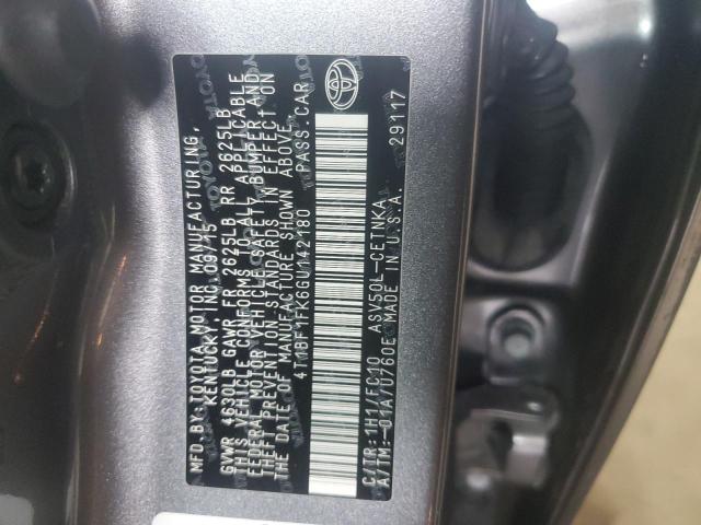 4T1BF1FK6GU142180 - 2016 TOYOTA CAMRY LE SILVER photo 12