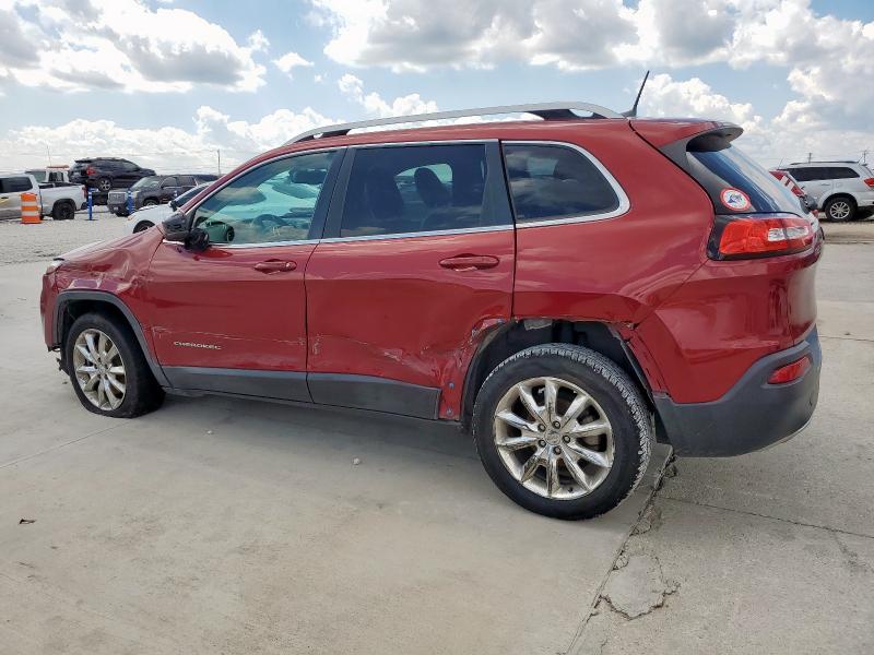 1C4PJLDB8HW518004 - 2017 JEEP CHEROKEE LIMITED RED photo 2
