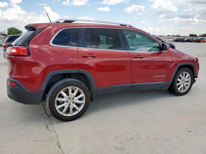 1C4PJLDB8HW518004 - 2017 JEEP CHEROKEE LIMITED RED photo 3