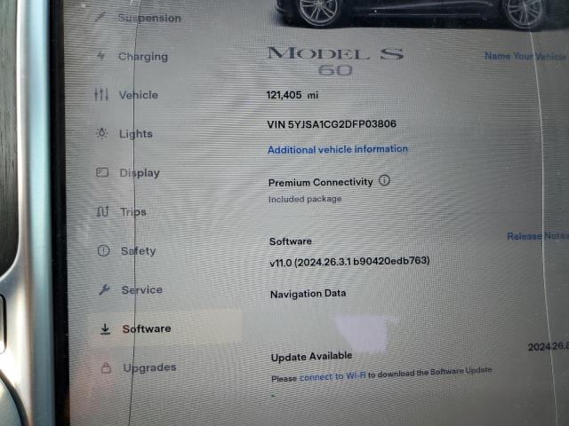 5YJSA1CG2DFP03806 - 2013 TESLA MODEL S Boz foto 9