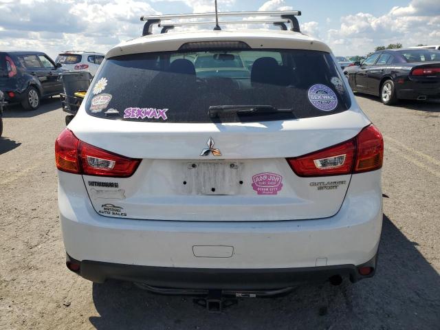 4A4AR3AU5EE013133 - 2014 MITSUBISHI OUTLANDER SPORT ES WHITE photo 6