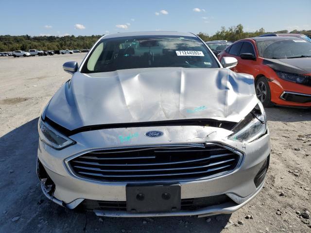 3FA6P0MU1KR109448 - 2019 FORD FUSION SEL SILVER photo 5