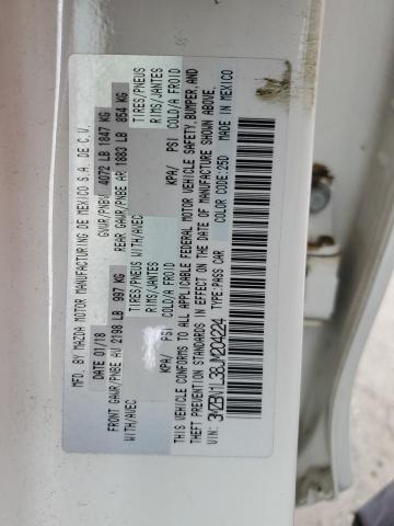 3MZBN1L38JM204224 - 2018 MAZDA 3 TOURING Սպիտակ լուսանկար 14
