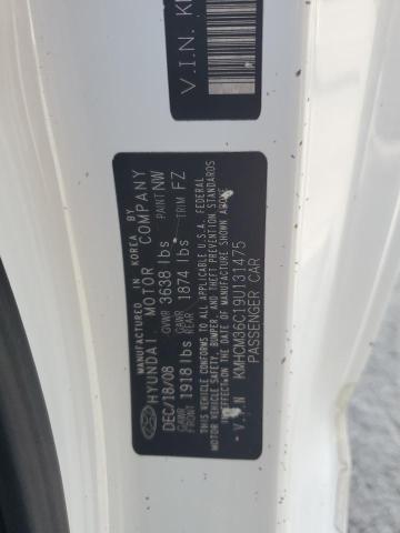 KMHCM36C19U131475 - 2009 HYUNDAI ACCENT GS 白色 照片 13