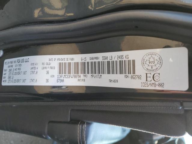1C4PJMCS3FW788794 - 2015 JEEP CHEROKEE LATITUDE BLACK photo 13