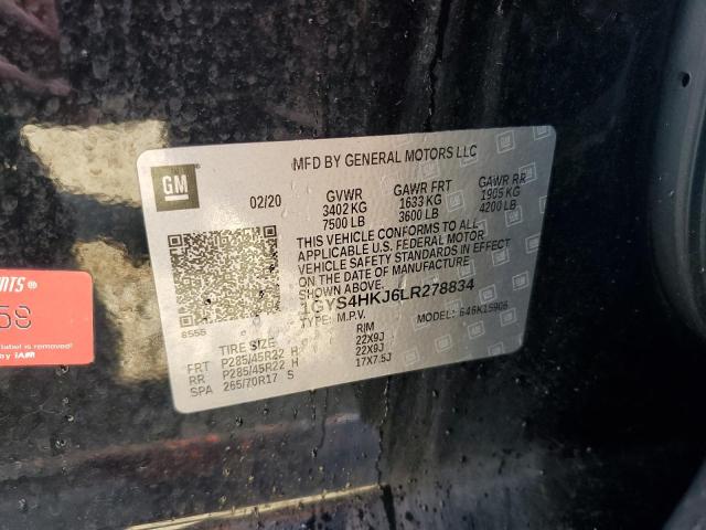 1GYS4HKJ6LR278834 - 2020 CADILLAC ESCALADE ESV LUXURY Schwarz Foto 13