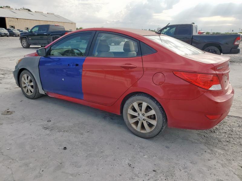 KMHCU4AE8CU097072 - 2012 HYUNDAI ACCENT GLS BURGUNDY photo 2