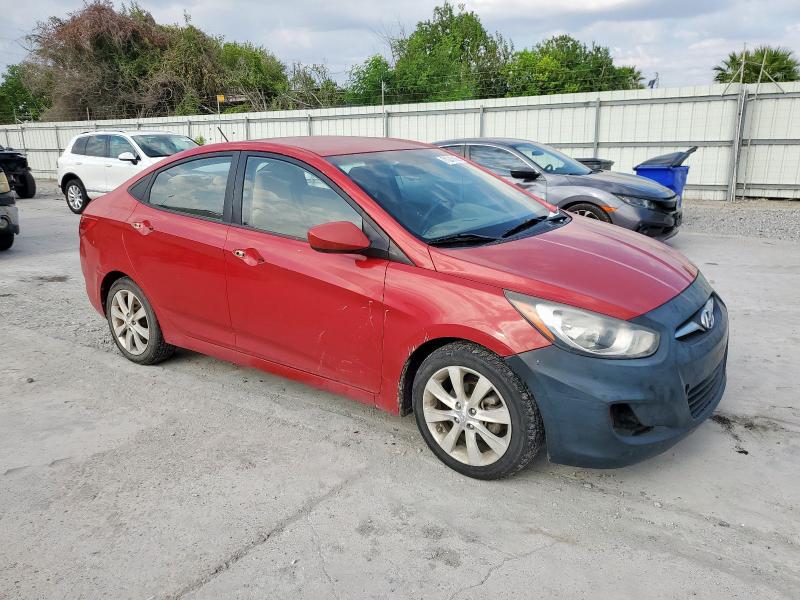 KMHCU4AE8CU097072 - 2012 HYUNDAI ACCENT GLS BURGUNDY photo 4