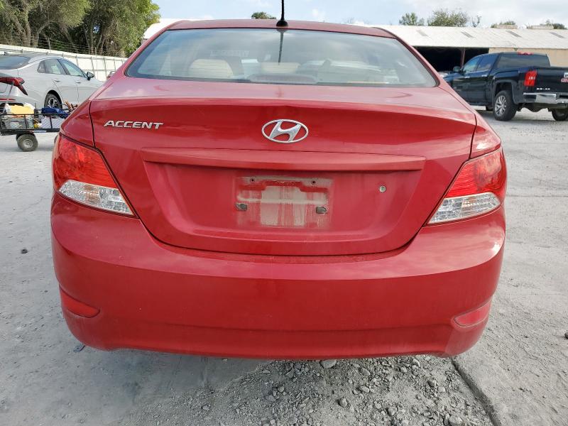 KMHCU4AE8CU097072 - 2012 HYUNDAI ACCENT GLS BURGUNDY photo 6