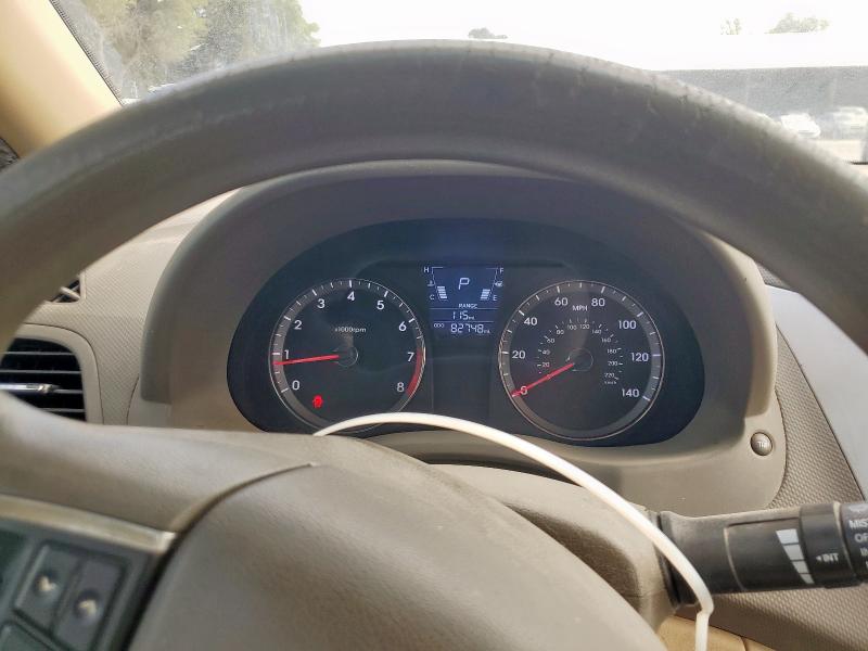 KMHCU4AE8CU097072 - 2012 HYUNDAI ACCENT GLS BURGUNDY photo 9