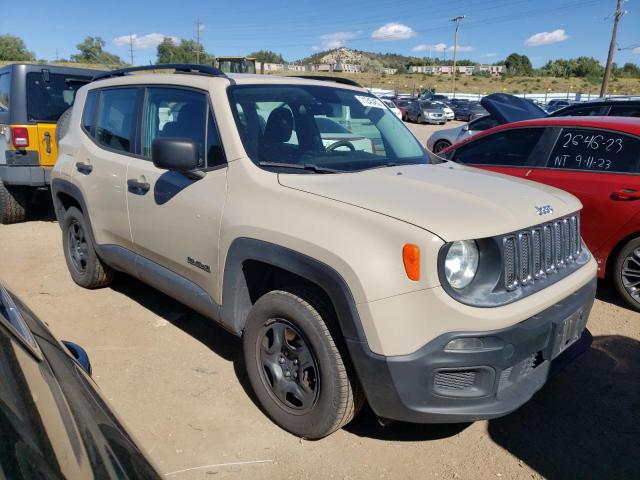 ZACCJBAW2GPD77751 - 2016 JEEP RENEGADE SPORT BEIGE photo 4