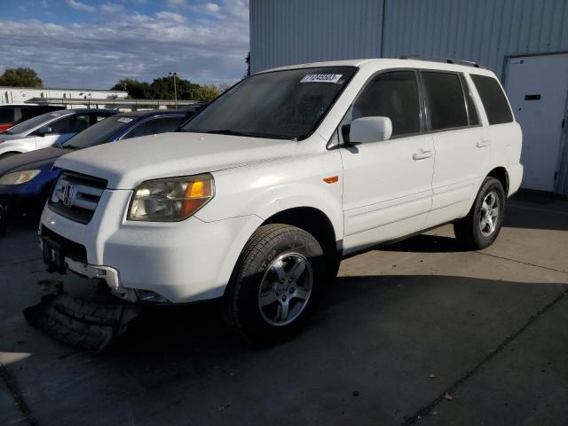 5FNYF28767B030453 - 2007 HONDA PILOT EXL WHITE photo 1