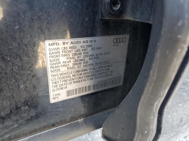 WA1LAAF75HD031716 - 2017 AUDI Q7 PREMIUM PLUS Қара фото 13