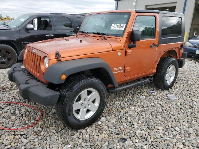 1J4AA2D12AL225577 - 2010 JEEP WRANGLER SPORT ORANGE photo 1