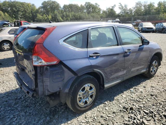 2HKRM3H31EH539636 - 2014 HONDA CR-V LX BLUE photo 3