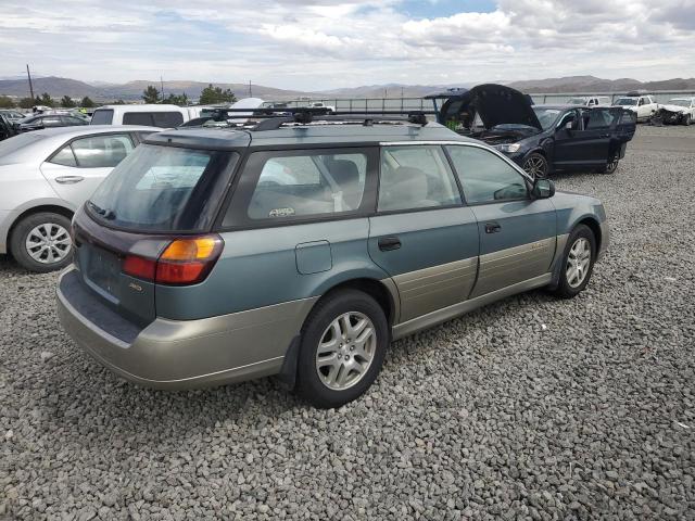 4S3BH665527634163 - 2002 SUBARU LEGACY OUTBACK GREEN photo 3