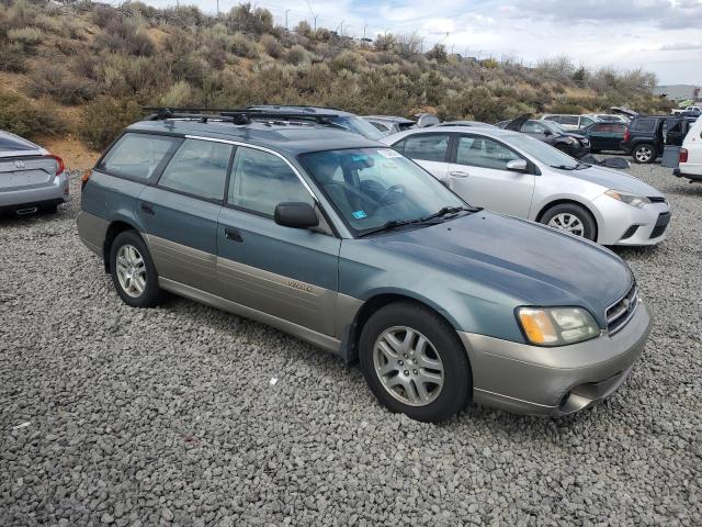 4S3BH665527634163 - 2002 SUBARU LEGACY OUTBACK GREEN photo 4
