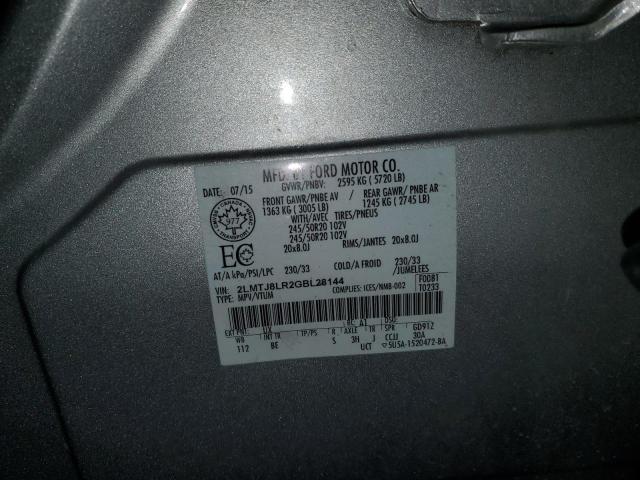 2LMTJ8LR2GBL28144 - 2016 LINCOLN MKX RESERVE 银色 照片 13