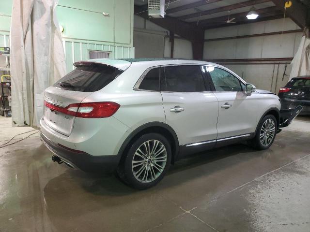 2LMTJ8LR2GBL28144 - 2016 LINCOLN MKX RESERVE SILVER photo 3