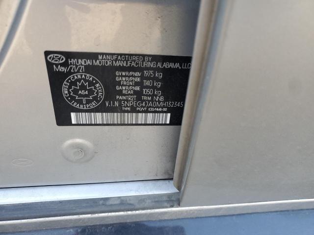 5NPEG4JA0MH132345 - 2021 HYUNDAI SONATA SE ნაცრისფერი ფოტო 13