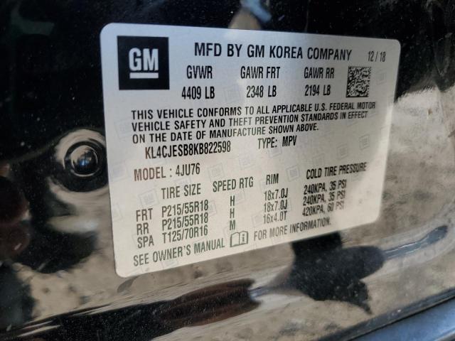 KL4CJESB8KB822598 - 2019 BUICK ENCORE PREFERRED Schwarz Foto 13