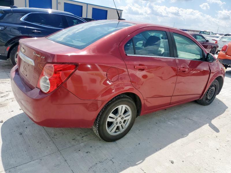 1G1JC5SH3E4124381 - 2014 CHEVROLET SONIC LT MAROON photo 3
