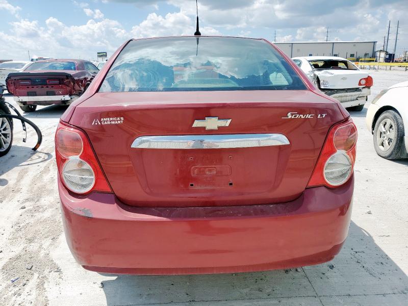 1G1JC5SH3E4124381 - 2014 CHEVROLET SONIC LT MAROON photo 6