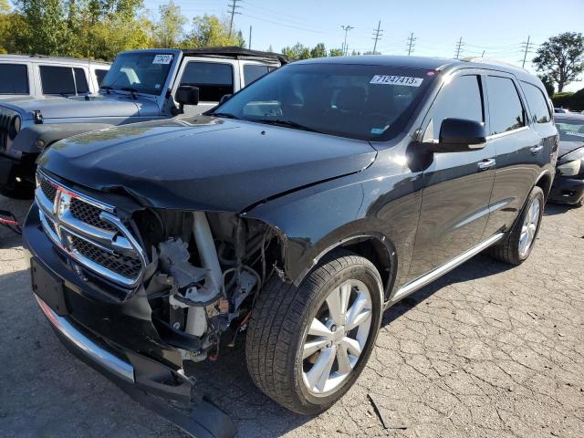 1C4RDJDGXDC654209 - 2013 DODGE DURANGO CREW BLACK photo 1