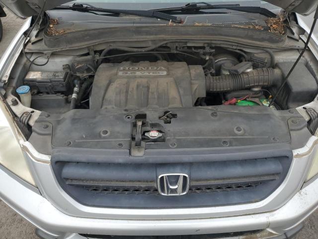 5FNYF18555B033043 - 2005 HONDA PILOT EXL SILVER photo 12