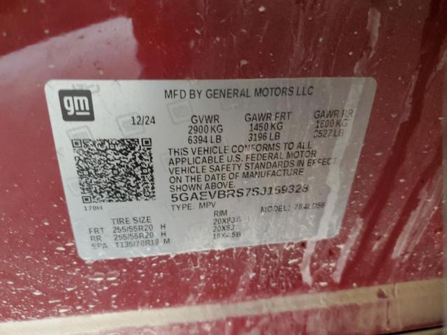 5GAEVBRS7SJ159328 - 2025 BUICK ENCLAVE SPORT TOURING RED photo 13