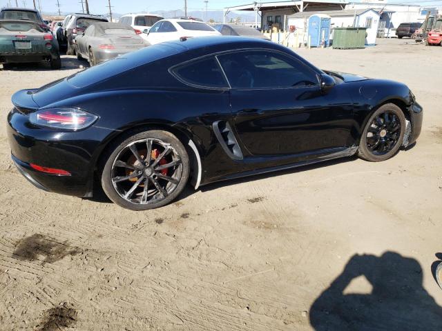 WP0AA2A80JK261071 - 2018 PORSCHE CAYMAN BLACK photo 3