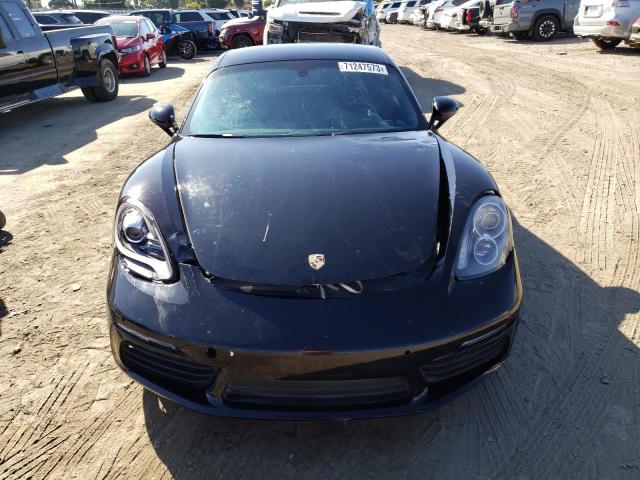 WP0AA2A80JK261071 - 2018 PORSCHE CAYMAN BLACK photo 5