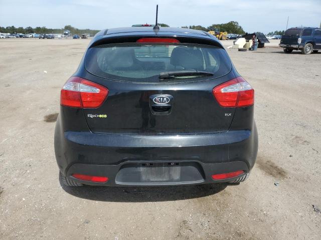 KNADN5A35D6132728 - 2013 KIA RIO EX BLACK photo 6