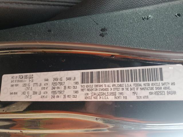 1C4HJWDG0HL510966 - 2017 JEEP WRANGLER U SPORT Negro foto 13