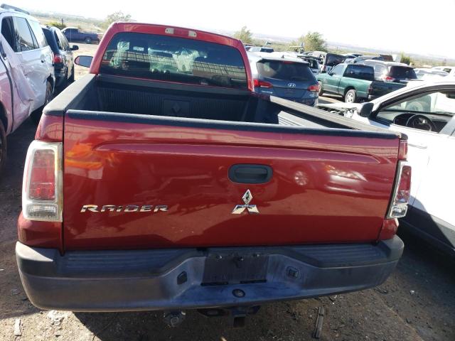 1Z7HC22K36S500742 - 2006 MITSUBISHI RAIDER LS RED photo 6