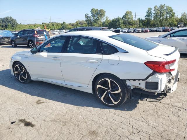 1HGCV3F24NA004595 - 2022 HONDA ACCORD HYBRID SPORT WHITE photo 2