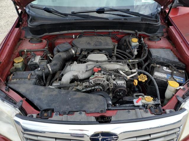 JF2SH6BC7AH915069 - 2010 SUBARU FORESTER XS Қызыл фото 12